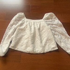 Abercrombie Kids White Lace Blouse